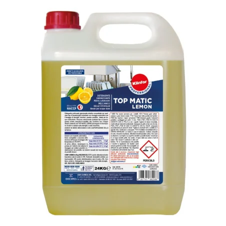 Detergente Lavastoviglie Top Matic Limone 24 Kg KLINFOR