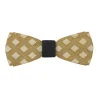 Papillon Legno Inciso Rhombus Black THE BARS