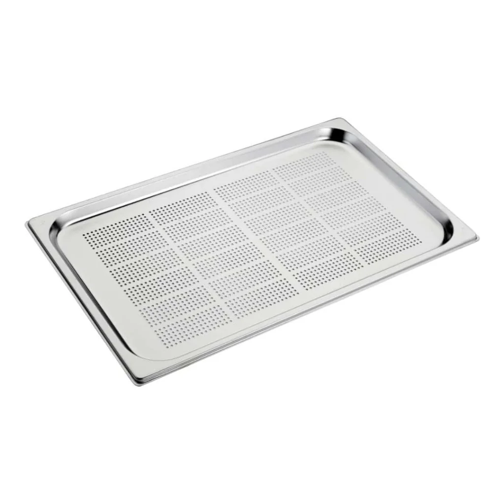 Bacinella Gastronorm Forata 1/1 53x32,5x2 cm in Acciaio Inox