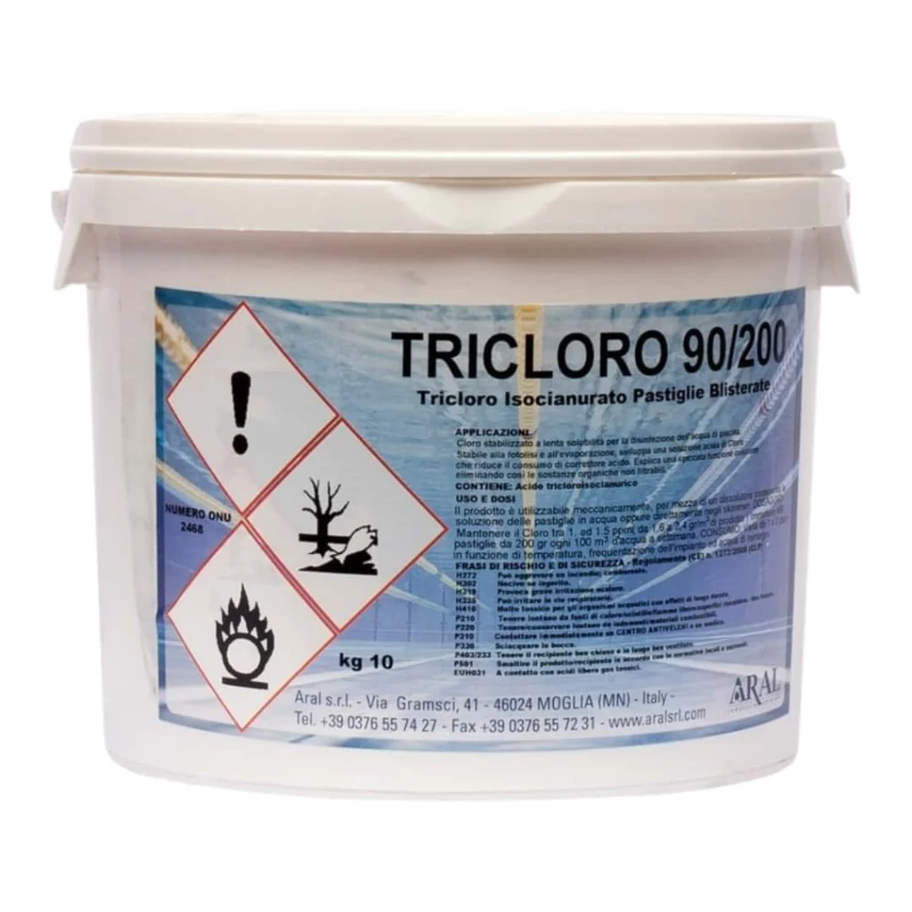 Tricloro Pastiglia 90/200 Stabilizzato 25 kg ARAL PISCINE