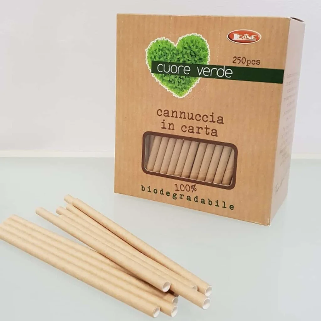 Cannucce Bio Carta Kraft 14,5 cm 250 pz LEONE
