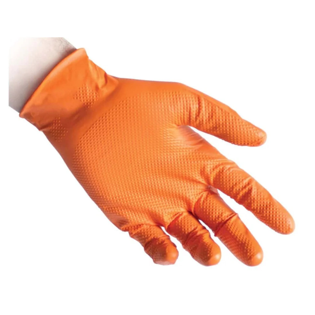 Guanti Nitrile Arancioni Reflexx N85 Heavy Duty 50 pz REFLEXX