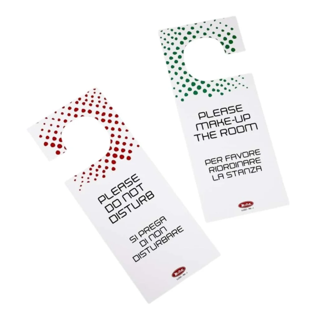 Cartello Appendiporta Non Disturbare Plastificato Multilingua