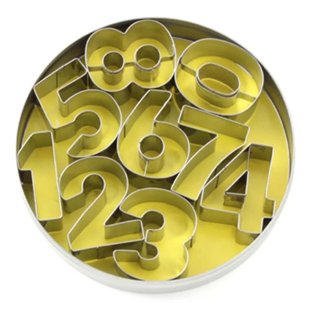 Set 9 Tagliabiscotti Numeri 0 - 8 EVA COLLECTION
