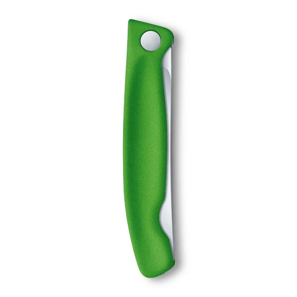 Coltello Tavola Ondulato Pieghevole Verde Swiss Classic