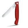 Coltello Tavola Liscio Pieghevole Rosso Swiss Classic VICTORINOX