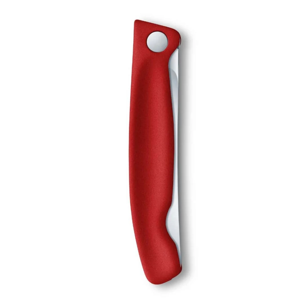 Coltello Tavola Liscio Pieghevole Rosso Swiss Classic VICTORINOX
