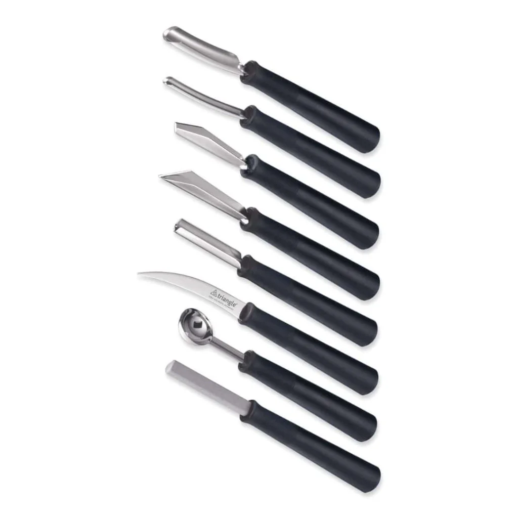Set 8 Utensili per Intaglio e Decoro AMBROGIO SANELLI