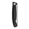 Coltello Tavola Ondulato Pieghevole Nero Swiss Classic