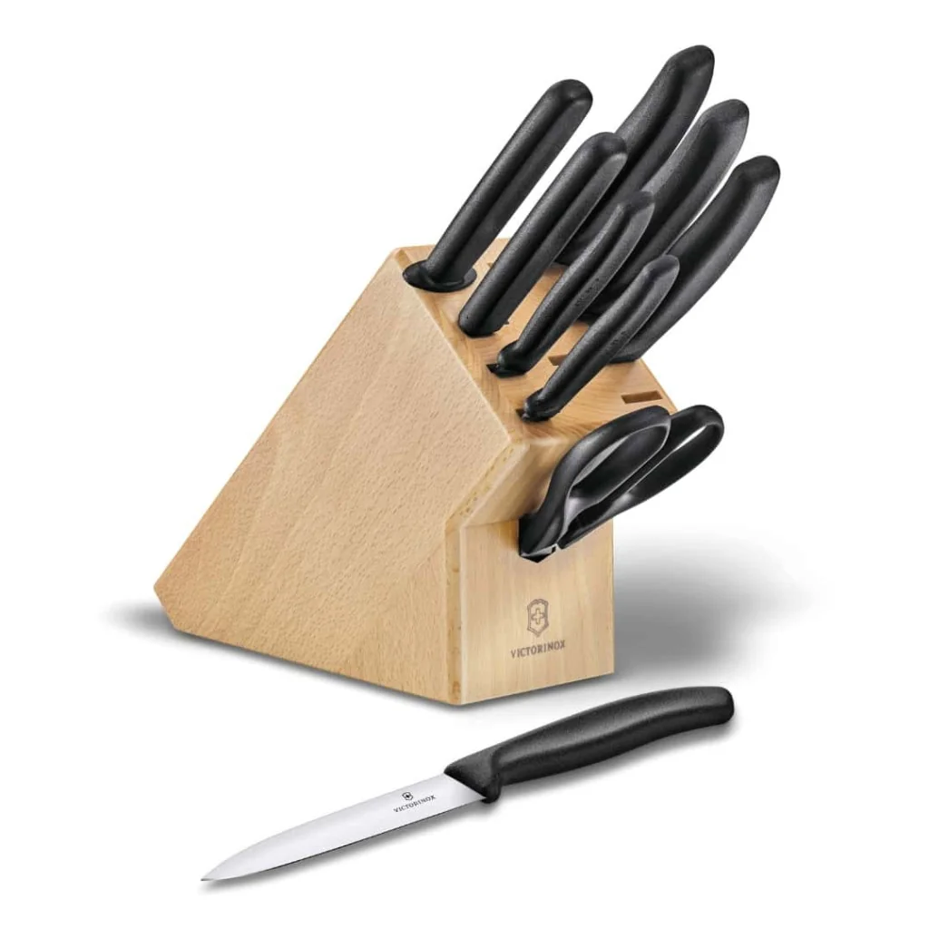 Ceppo Completo in Legno Swiss Classic da 9 pz VICTORINOX