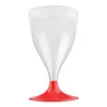 Calice Acqua Vino Easy con Gambo Colorato 200 cc 6 pz GOLD PLAST