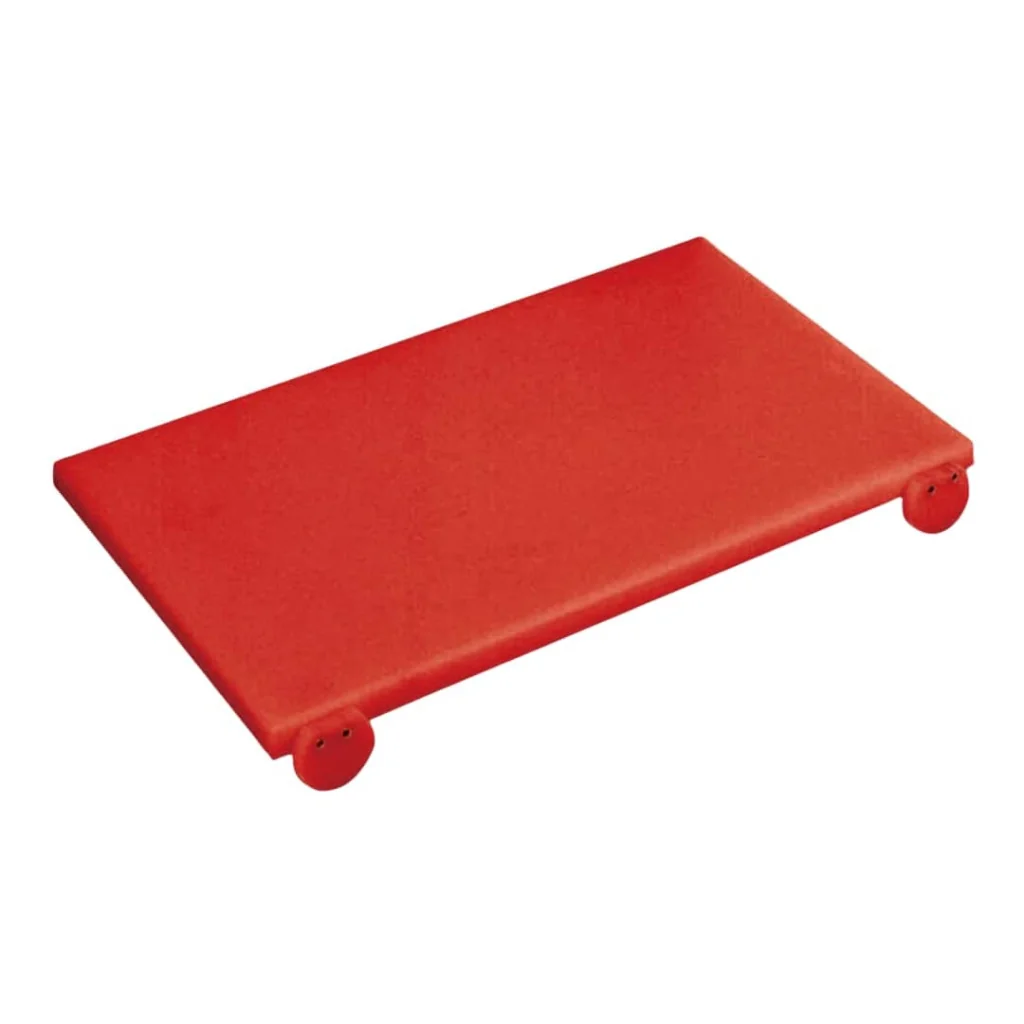 Tagliere Polietilene con Fermi Rosso 80x40x2 cm MEDRI