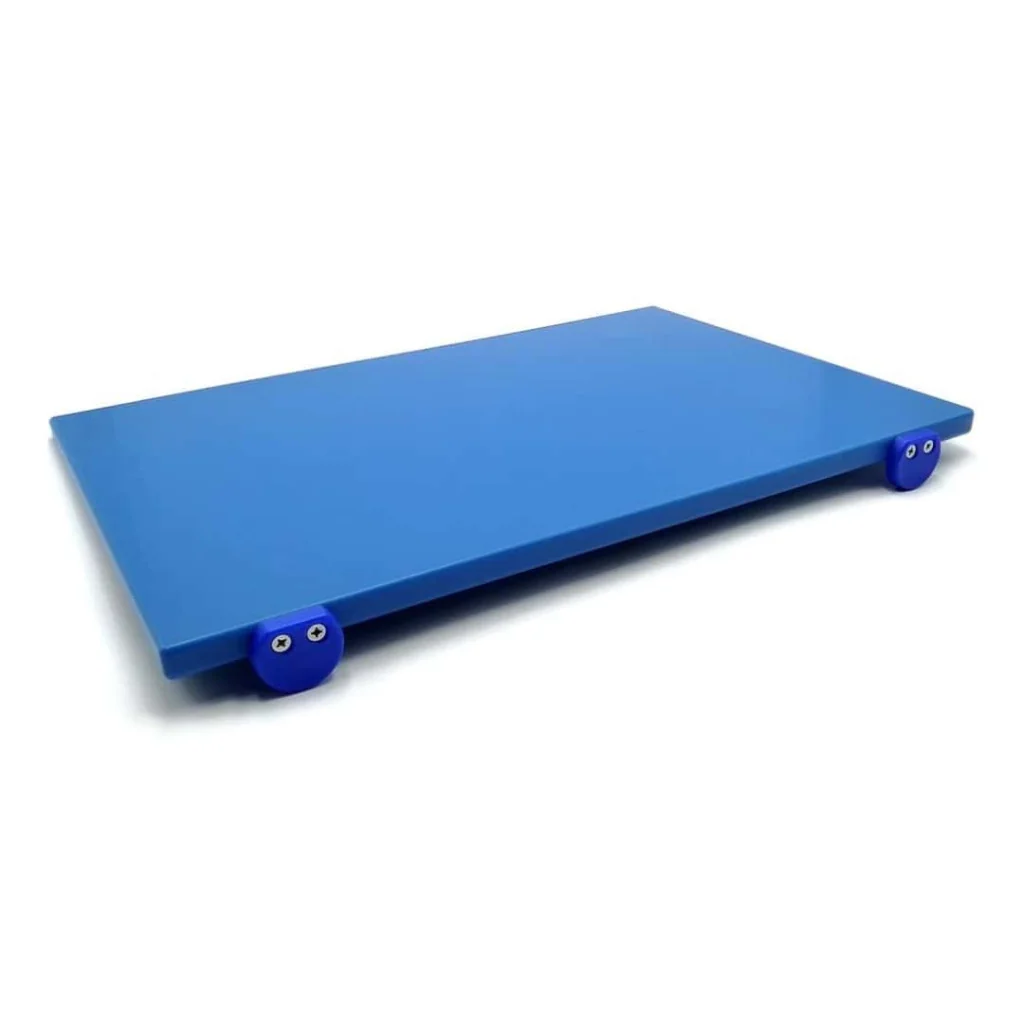 Tagliere Polietilene con Fermi Blu 80x40x2 cm MEDRI
