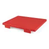 Tagliere Haccp Rosso con Fermi 60x40x2 cm MC