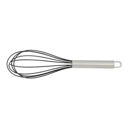 Frusta Silicone Nera in Acciaio Inox 20 cm EVA COLLECTION
