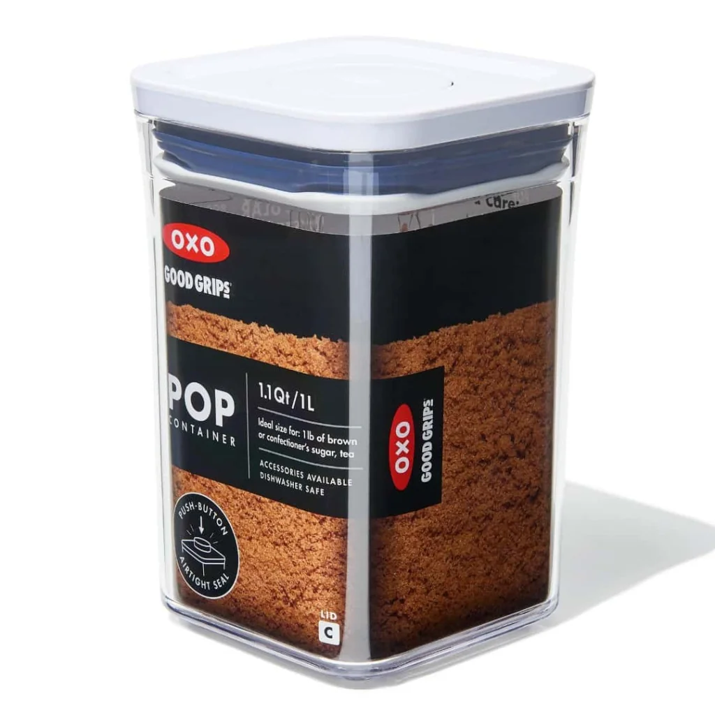 Contenitore Pop Piccolo Quadrato Basso 1 lt OXO