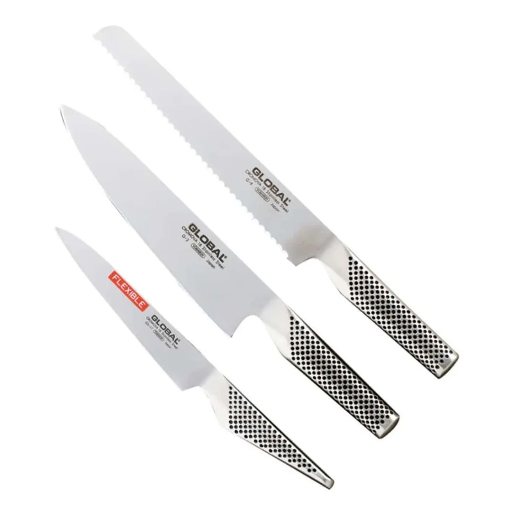 Set 3 Coltelli Cucina Global G-2 G-9 GS-11 GLOBAL