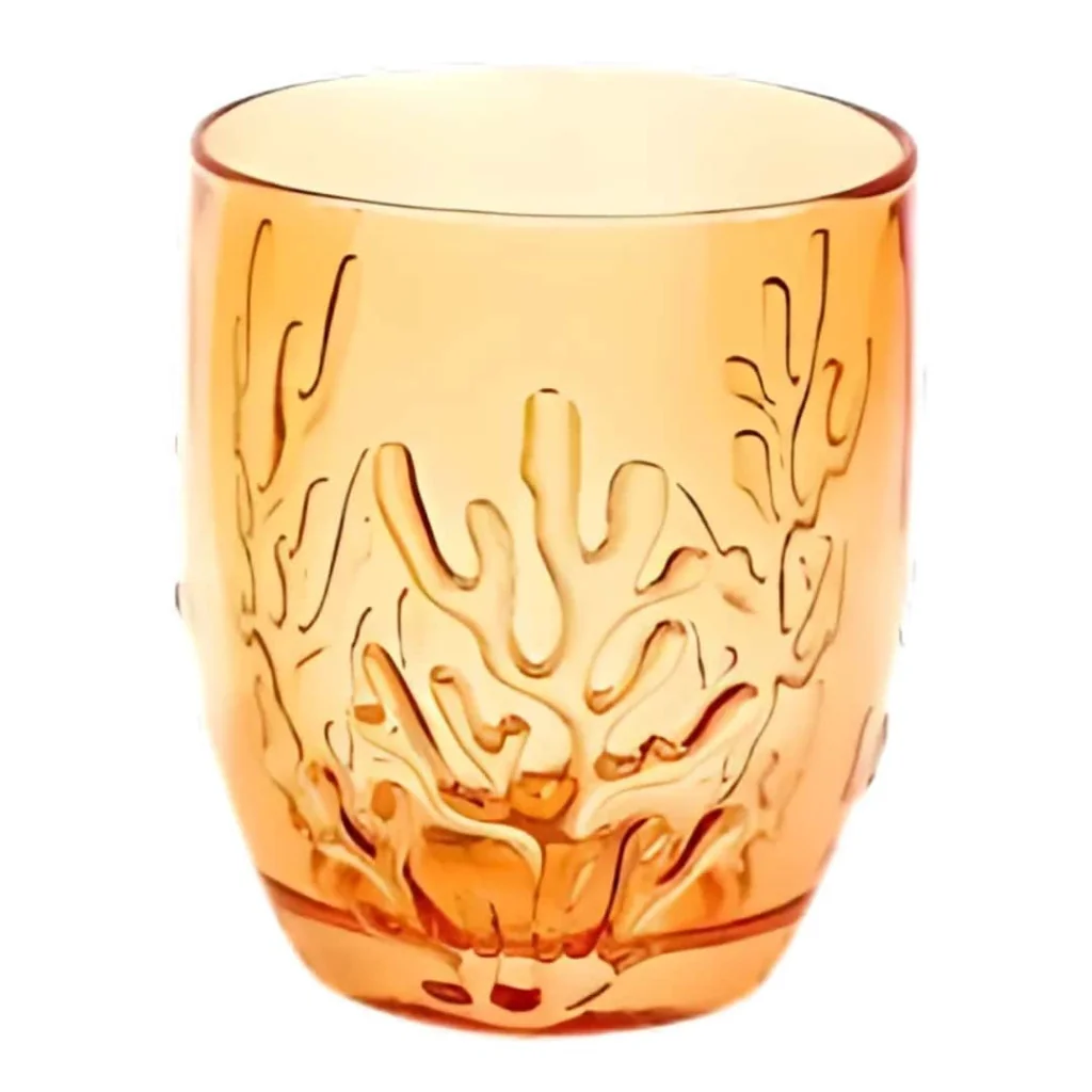 Set 6 Bicchieri Acqua Coralli Arancioni 30 cl 