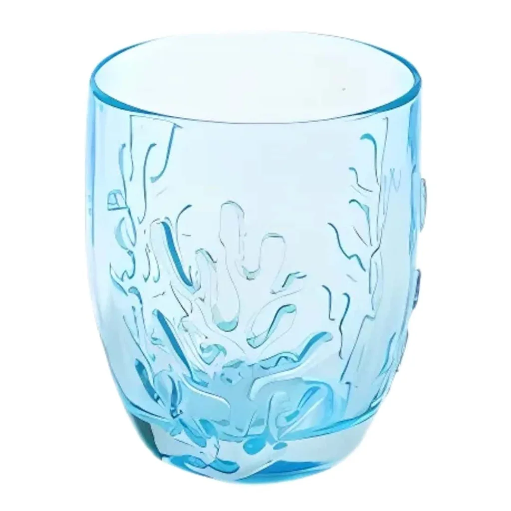 Set 6 Bicchieri Acqua Coralli Azzurri 30 cl 