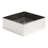 Set 6 Anelli Quadrati Inox da 6 a 12 cm COMAS