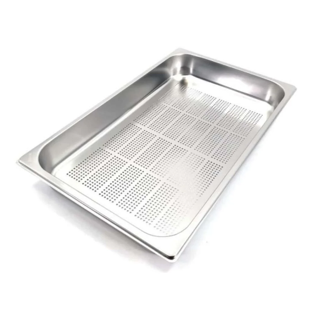 Bacinella Gastronorm Forata Laterale 1/1 53x32,5x6,5 cm Acciaio Inox