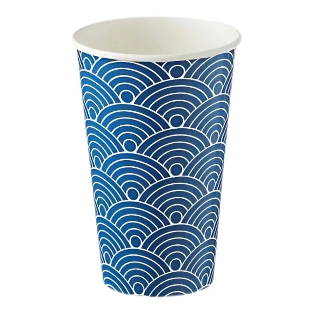 Bicchiere Cartoncino Summer Blu 470 ml 50 pz LEONE