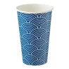 Bicchiere Cartoncino Summer Blu 470 ml 50 pz LEONE