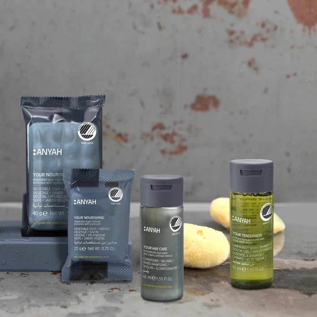 Flacone Shampoo Doccia Anyah 46 ml 216 pz GFL