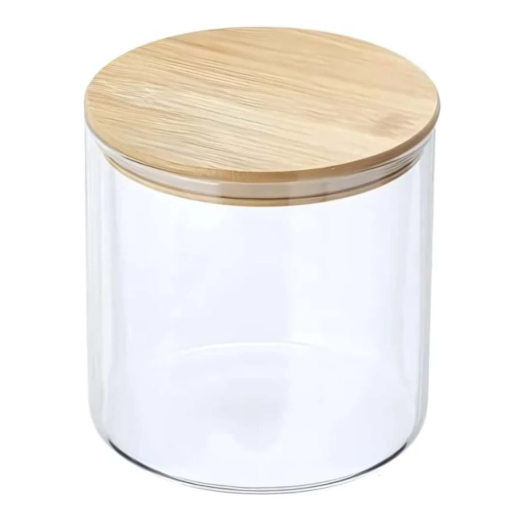 Barattolo Vetro con Coperchio Bamboo 3 lt LEONE