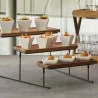 Stand Buffet 3 Vassoi Acacia 35x42x23h cm LEONE