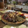 Tagliere Aperitivo Tondo Bamboo con Piedi 42x2,5h cm LEONE