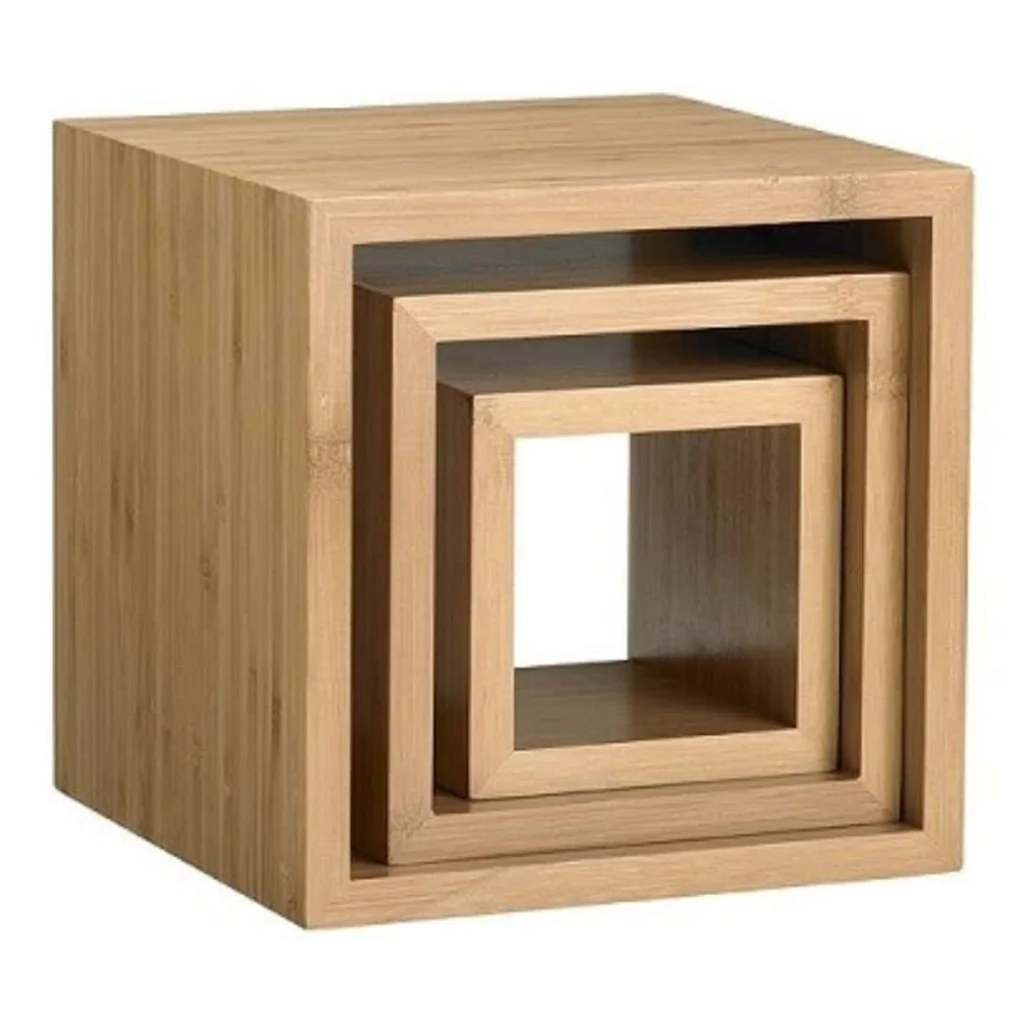 Set 3 Alzate Cubo Espositore Bamboo LEONE