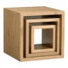 Set 3 Alzate Cubo Espositore Bamboo LEONE