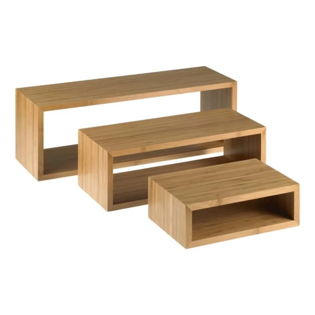 Set 3 Alzate Rettangolari Bamboo LEONE