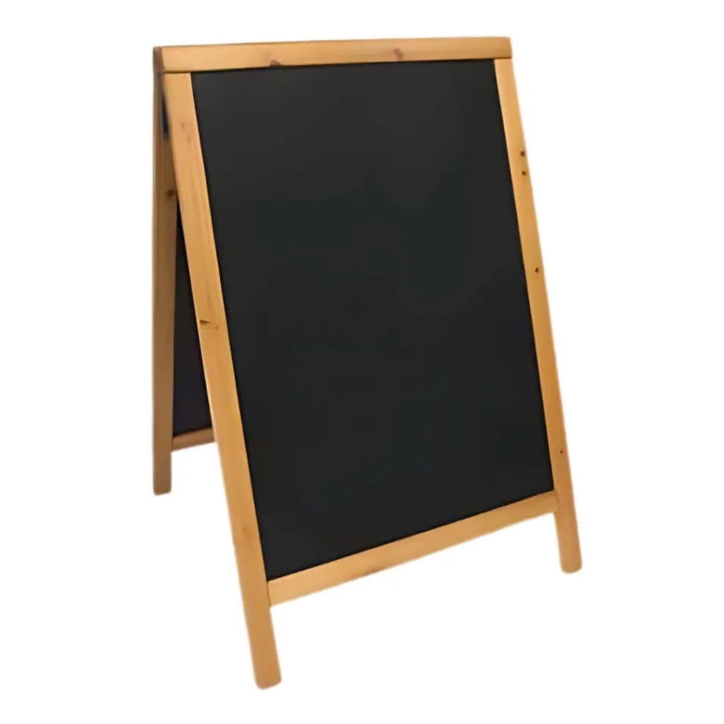 Lavagna Sandwich Bifacciale Teak 85x55 cm SECURIT