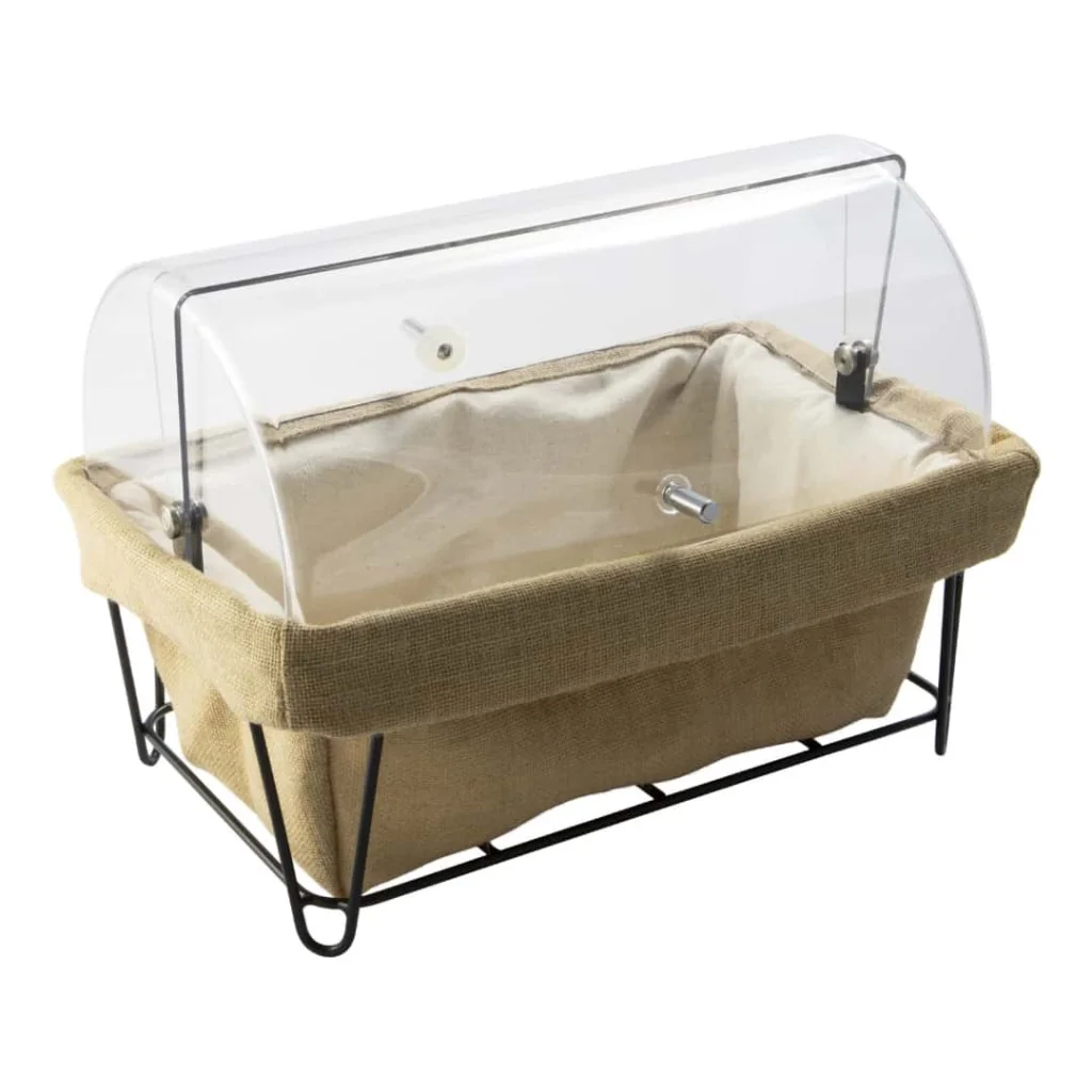 Cestino Pane Rettangolare Cosmo con Bascula 36x21x28 cm ABERT