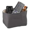 Cestino Pane in Tessuto Grigio - Beige 19x11x10,5h cm APS
