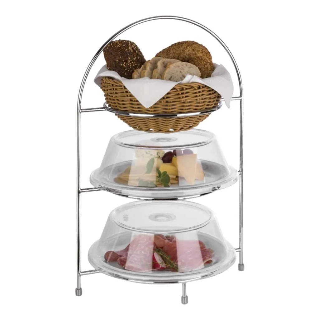 Alzata Piatti Cromata per Buffet 43 cm SAMBONET PADERNO