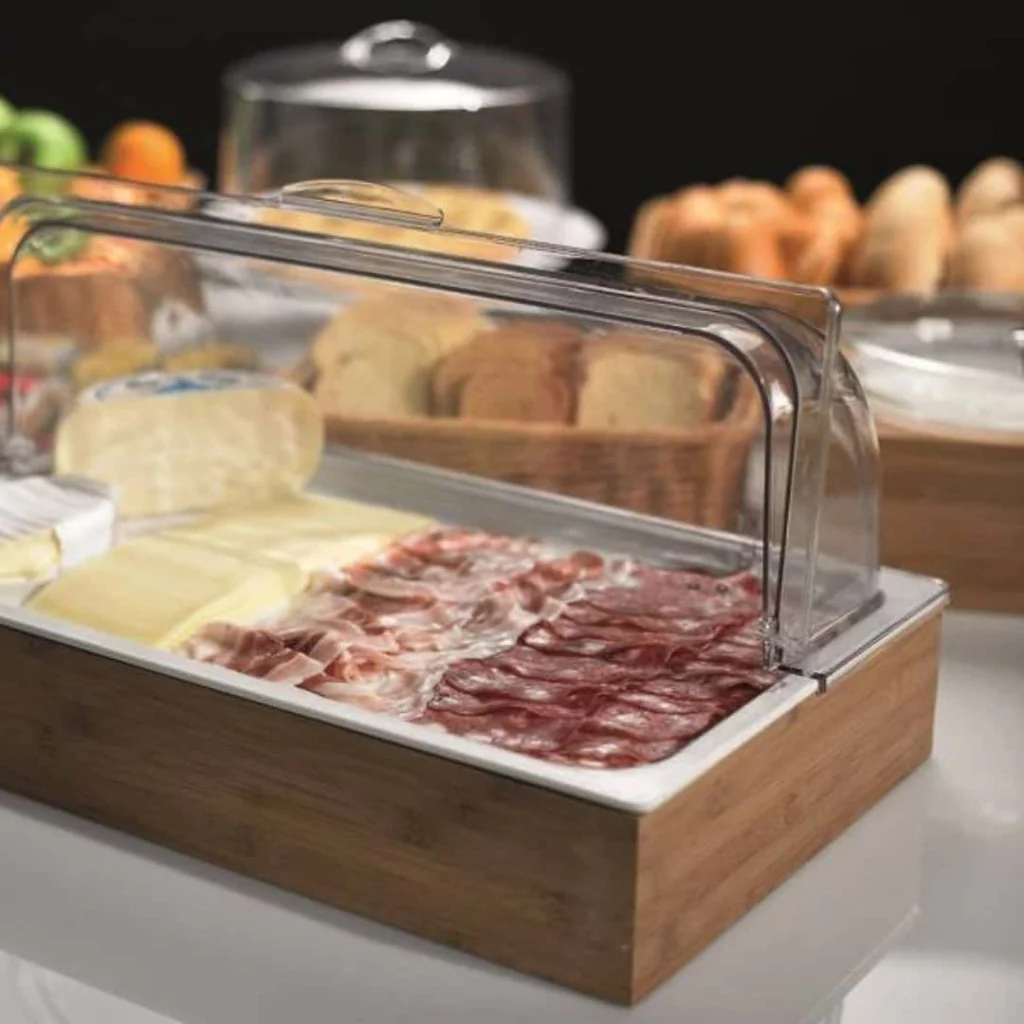 Set Espositore Buffet Completo Bamboo 42x28 cm LEONE
