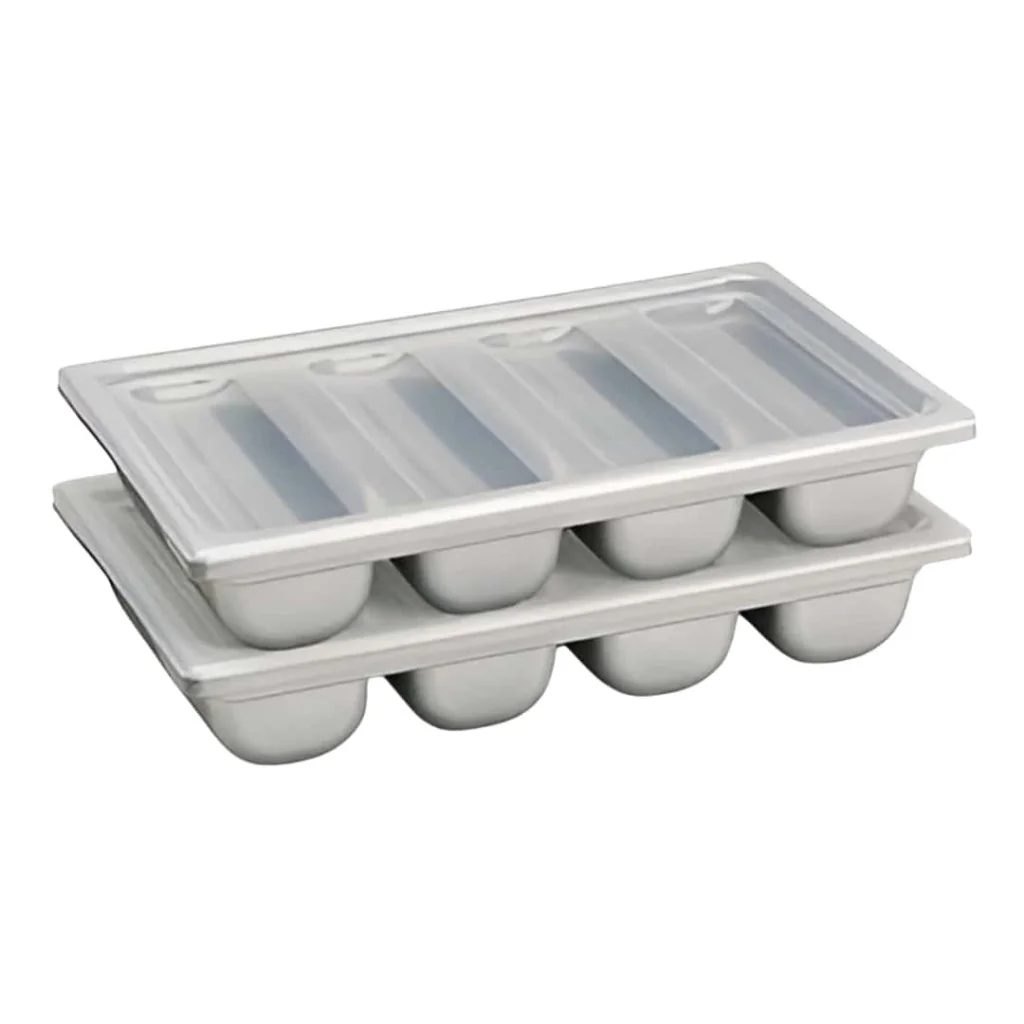 Portaposate Self Service Grigio 53x32,5x9,5 cm MOBIL PLASTIC