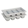 Portaposate Self Service Grigio 53x32,5x9,5 cm MOBIL PLASTIC