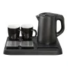 Set Colazione Bollitore Nero 0,8 lt e 2 Tazze EVA COLLECTION