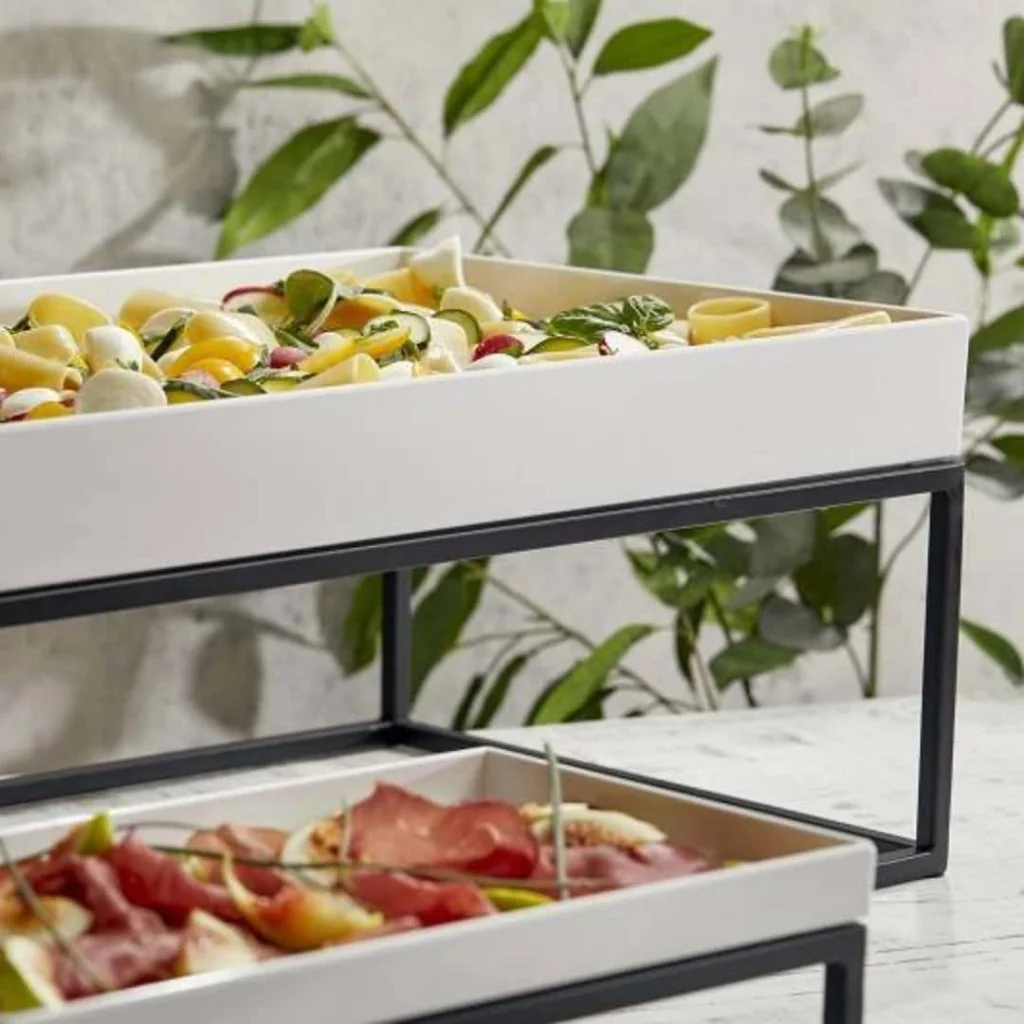 Stand Buffet Nero in Metallo GN 1/3 32,5x17,6x16 cm LEONE