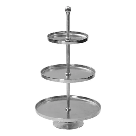 Alzata Buffet 3 Piani Acciaio ø 38/27/21,5 cm H 72 cm MEDRI
