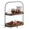 Cesto Buffet 2 Piani Metallo Nero 31x17x37,5h cm APS