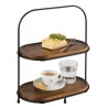 Cesto Buffet 2 Piani Metallo Nero 31x17x37,5h cm APS