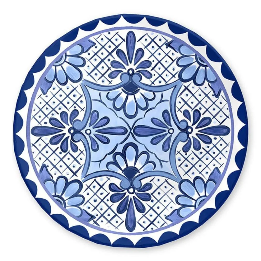 Piatto Dessert Santorini Blu Touch-Mel ø 21,6 cm EMPORIO ZANI