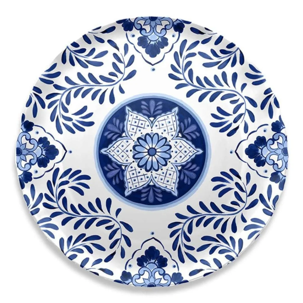Vassoio Piano Santorini Blu Touch-Mel ø 40,6 cm EMPORIO ZANI