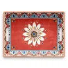 Vassoio Rettangolare Madrid Rosso Touch-Mel 50x37x6,5 cm