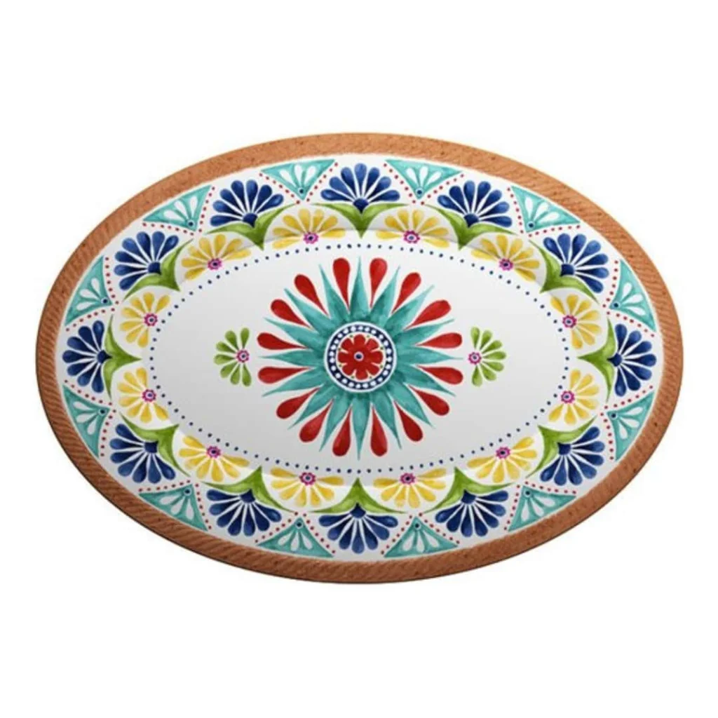 Vassoio Ovale Porto Colorato Touch-Mel 51x36 cm EMPORIO ZANI